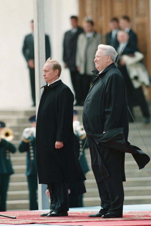 Boris Yeltsin and Vladimir Putin Empire Russia