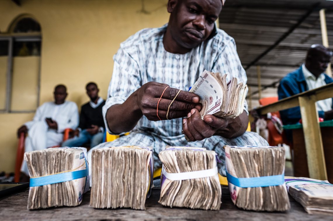 Currency dealer in Lagos, Nigeria