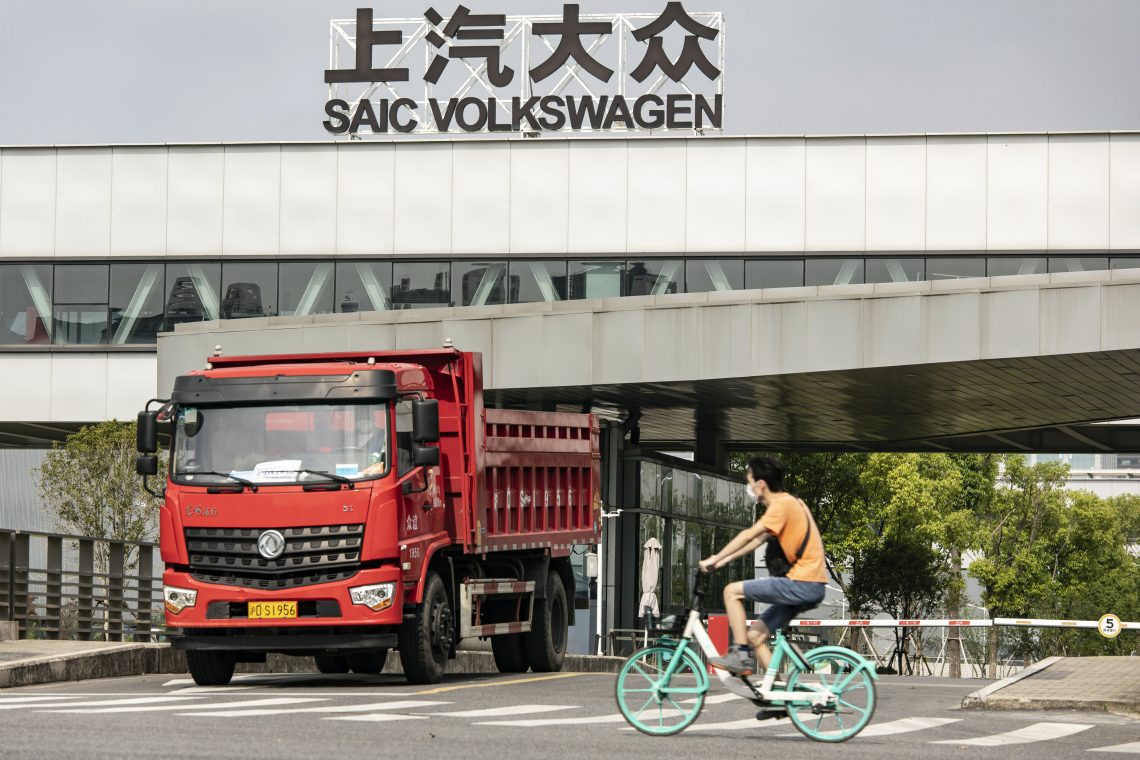SAIC-Volkswagen factory in Shanghai, China