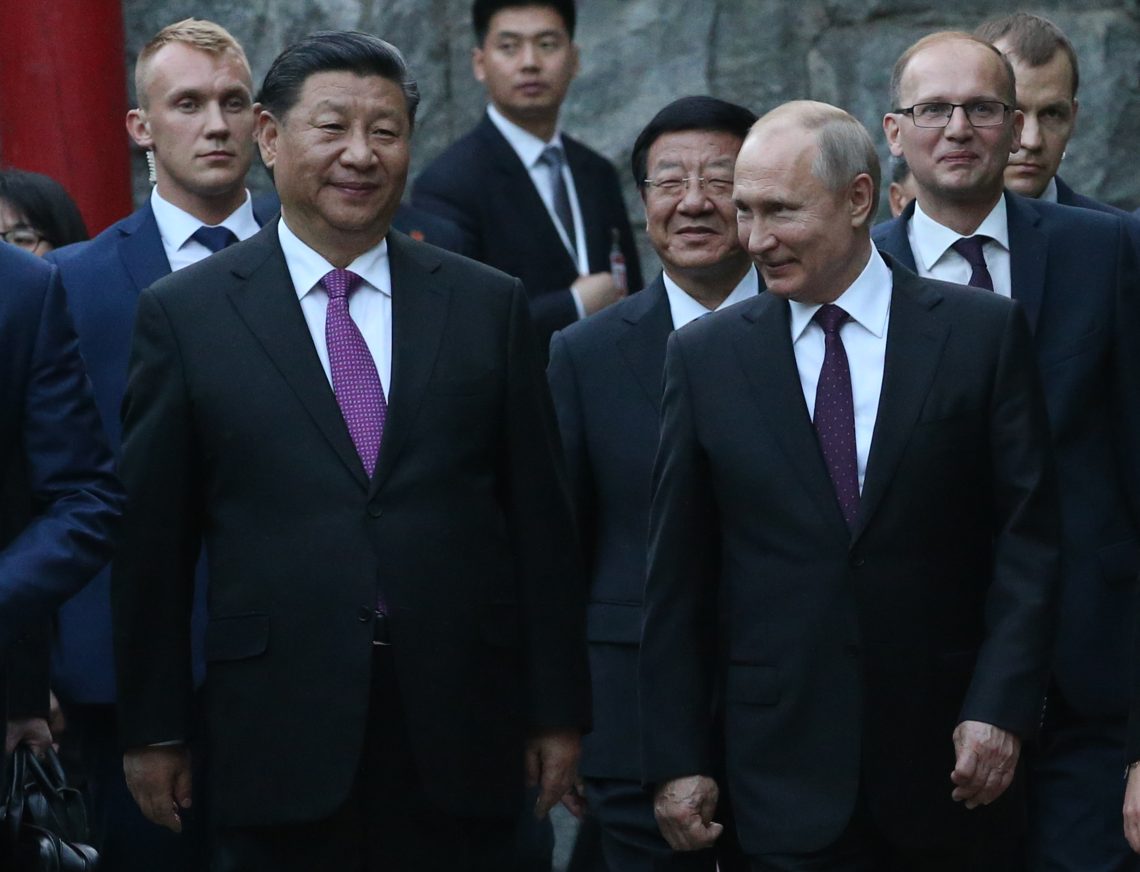 The authoritarian leaders of Russia and China 