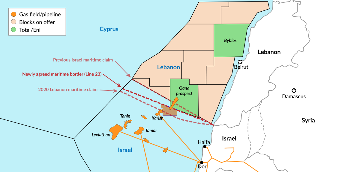 Israel-Lebanon territorial waters maritime