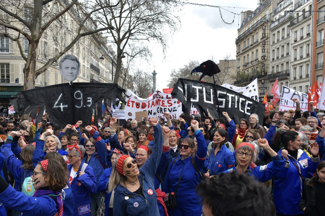 French protests against pension reform