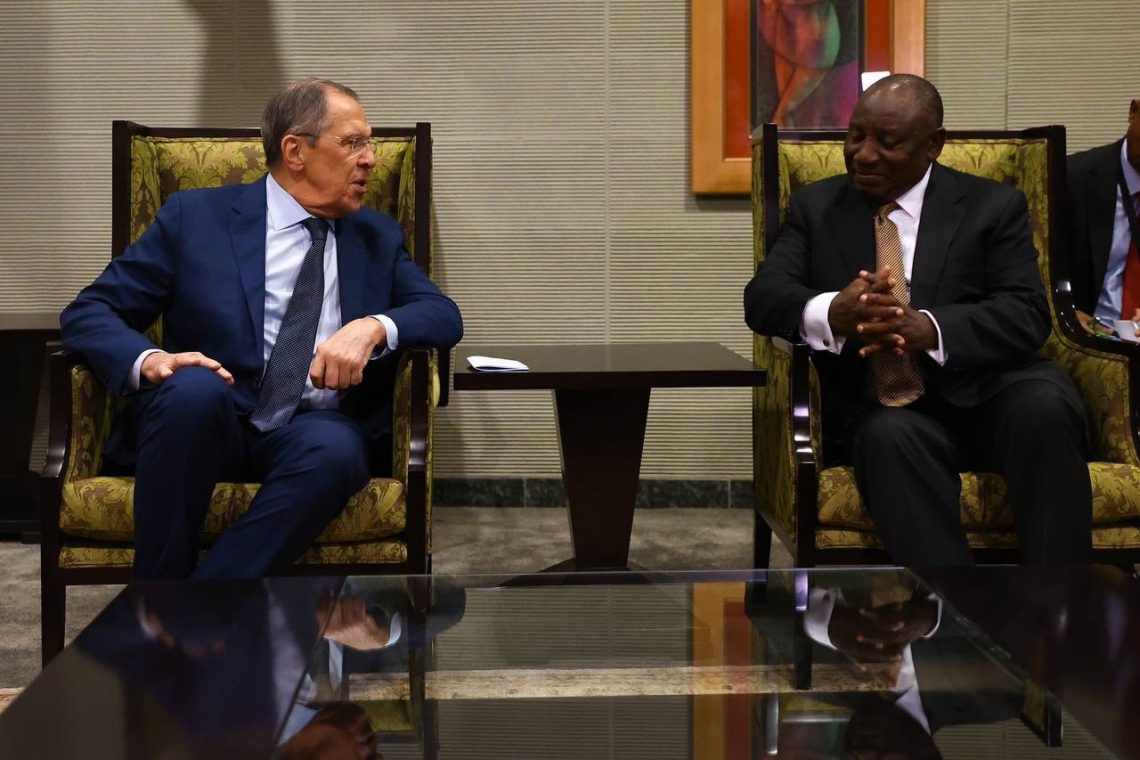 Russia’s Lavrov meets South Africa’s Ramaphosa