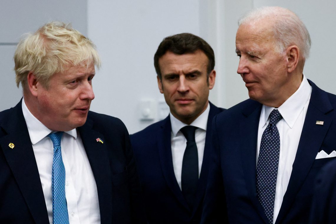 Boris Johnson, Emmanuel Macron, Joe Biden (U.S.-EU relations)