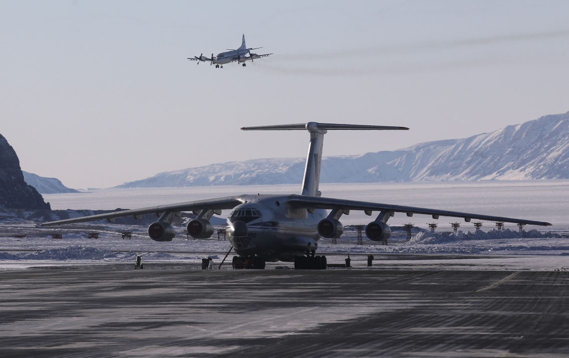 NASA research aircraft at Thule Air Base (now Pituffik Space Base) in Greenland