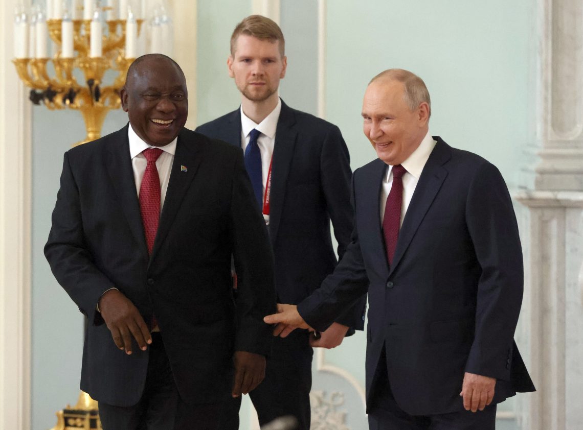 Presidents Ramaphosa and Putin