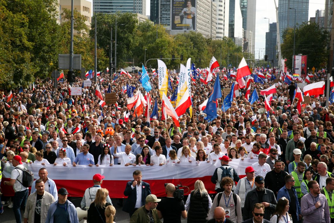 Political march in Poland