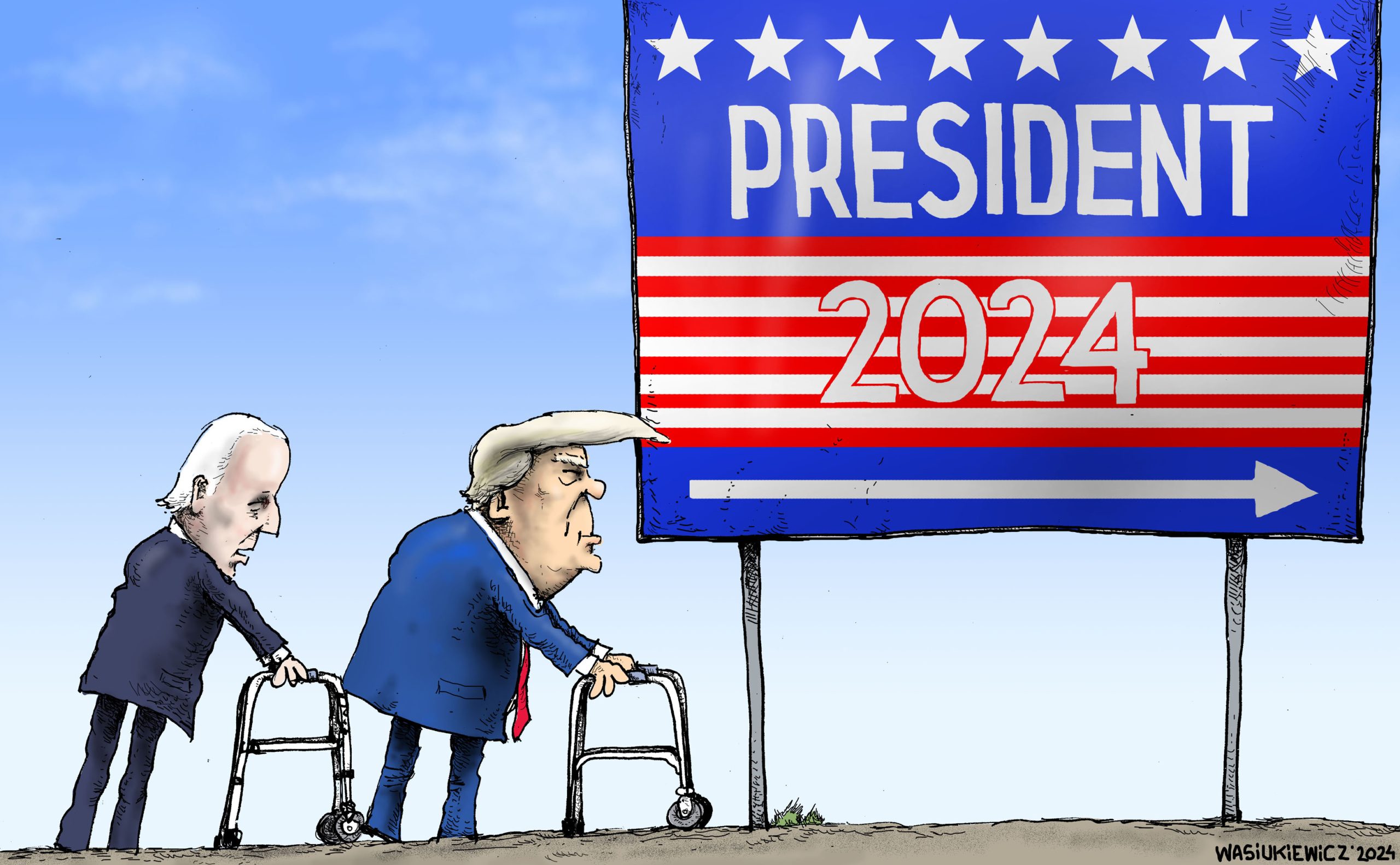 Biden and Trump “racing” toward the 2024 elections