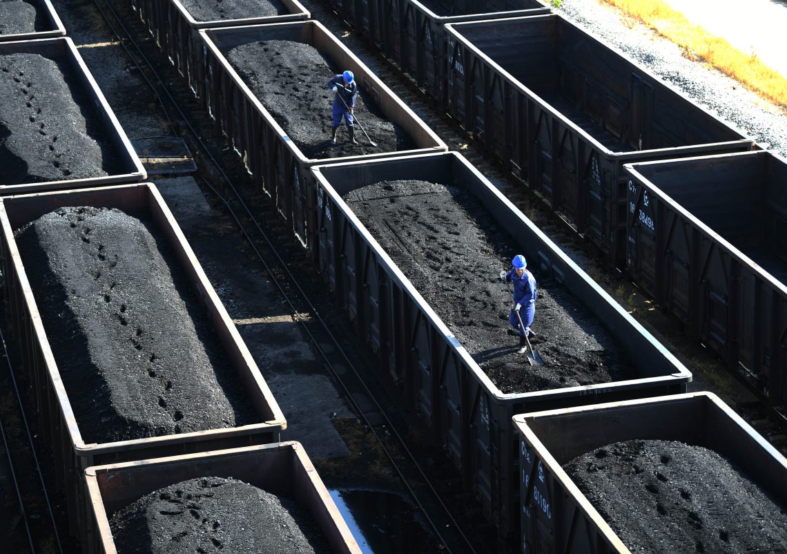 Coal train in China