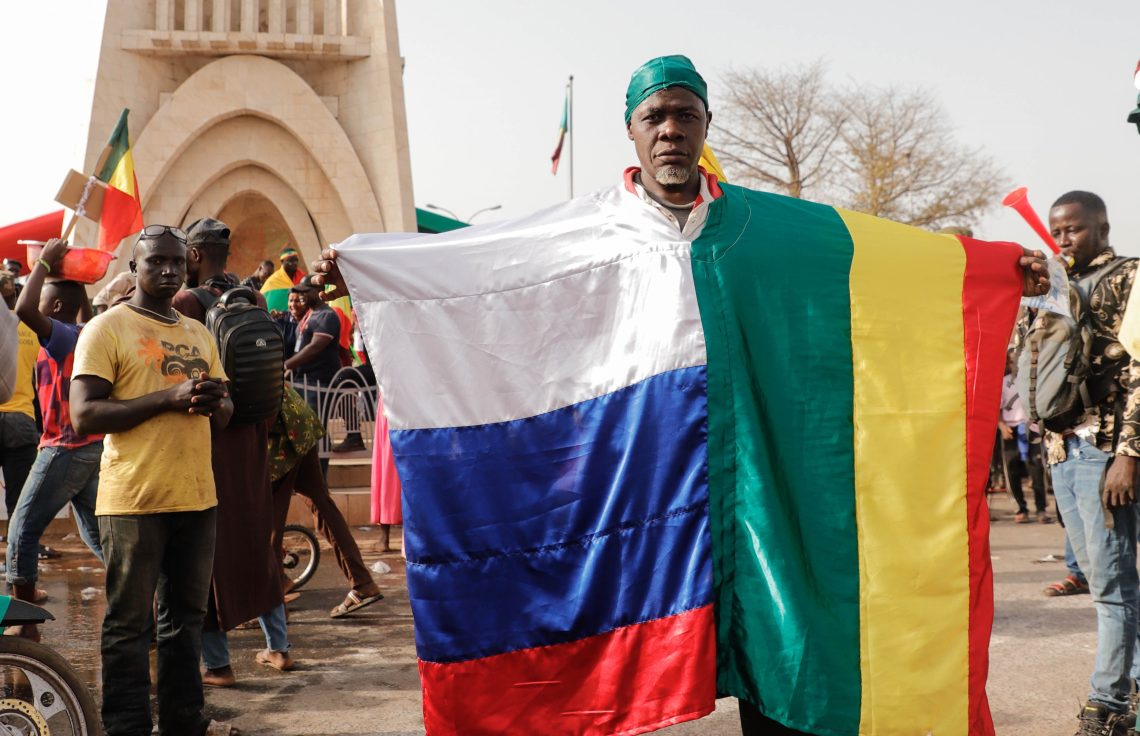 Protests in Bamako (Russia Africa)