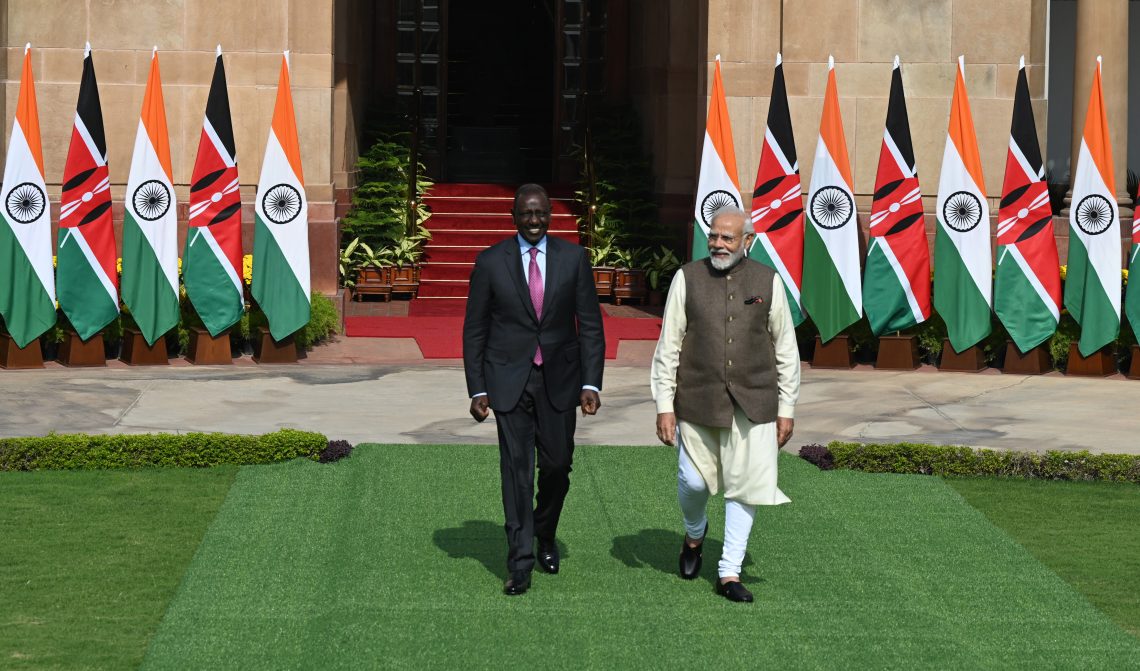 Kenyan President William Ruto meets Indian Prime Minister Narendra Modi in New Delhi