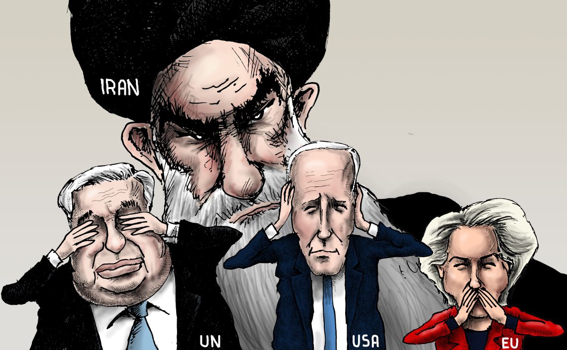 UN Secretary-General Antonio Guterres, U.S. President Joe Biden and EU Commission President Ursula von der Leyen ignore the threat from Iran.