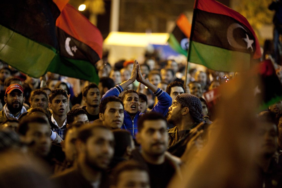 Libyan civil war protest