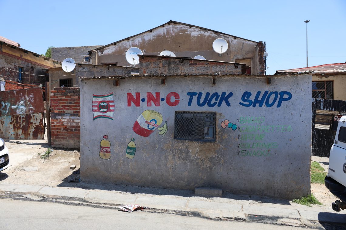 The N.N.C Tuck Shop convenience store in Johannesburg, South Africa.