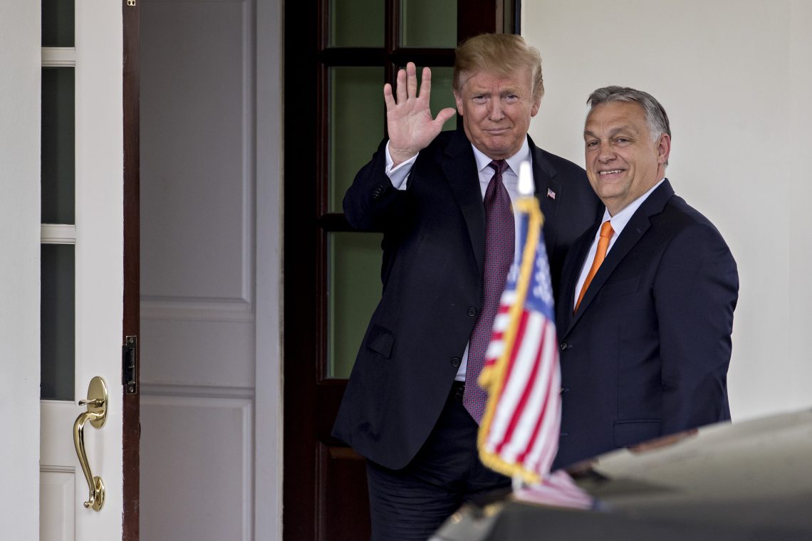 May 13, 2019: President Donald Trump (left) with Prime Minister Viktor Orban in the West Wing of the White House.