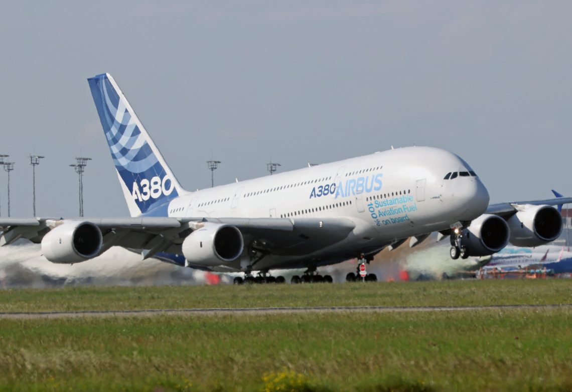 Toulouse, France, May 7: The Airbus A380 is the world’s largest passenger aircraft, featuring two full-length decks and a wingspan of nearly 80 meters. Europe’s Airbus is now the leading commercial aircraft manufacturer, having surpassed its U.S. rival Boeing in 2019.