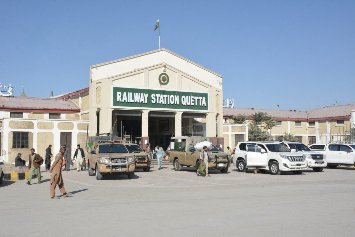 Nov. 9, 2024, Quetta, Pakistan: The Quetta Railway Station after a bomb explosion that killed at least 26 and injured 46.