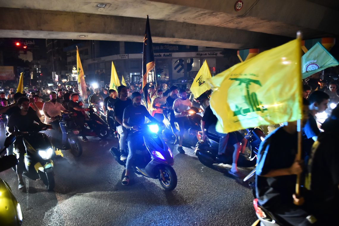 Sep. 5: Hezbollah and Amal supporters protest in Beirut against government plans to disarm the militia.